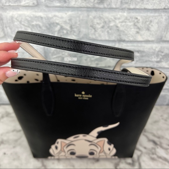 Disney X Kate Spade Small Dalmatians Tote, Card Holder Wallet & Keychain Charm - Picture 5 of 16
